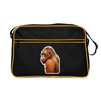 Orang-outan - Sac Retro - noir/or - Devant