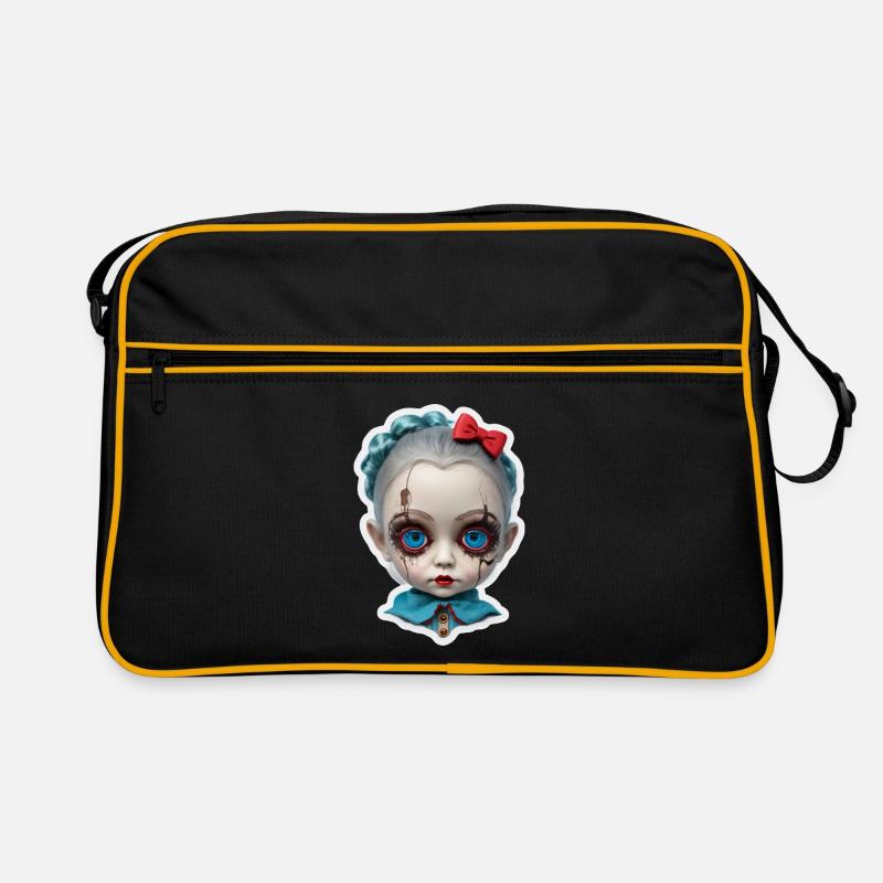 Poupée effrayante d’Halloween Sac Retro