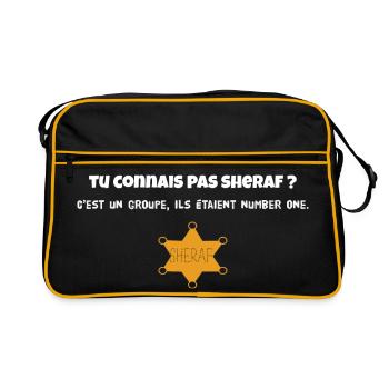 Tu connais pas Sheraf ? film la classe américaine - Sac Retro - noir/or - Devant