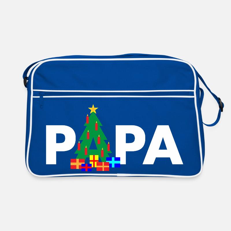 Dad Christmas Tree Retro Bag