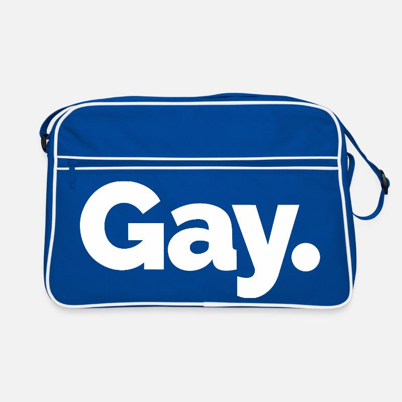 Schwul. Pride Bold Typographic Retro Tasche