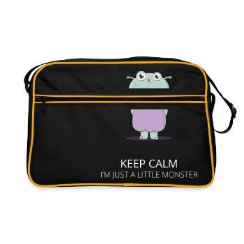 Little Monster - Petit Monstre - Sac Retro - noir/or - Devant