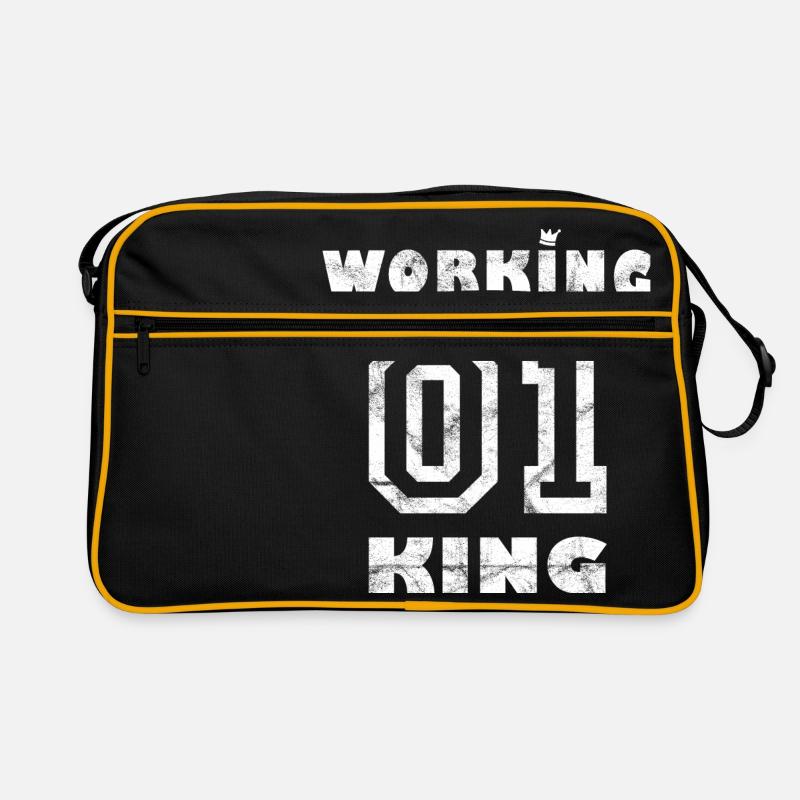 Job Workaholic - Roi de travail Sac Retro