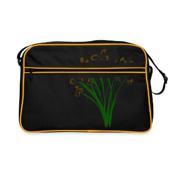 bunch of flowers - Retro Bag - black/gold - Front