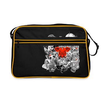 Stickers Animal - Retro Bag - black/gold - Front