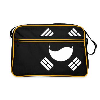 Corée du Sud - Sac Retro - noir/or - Devant