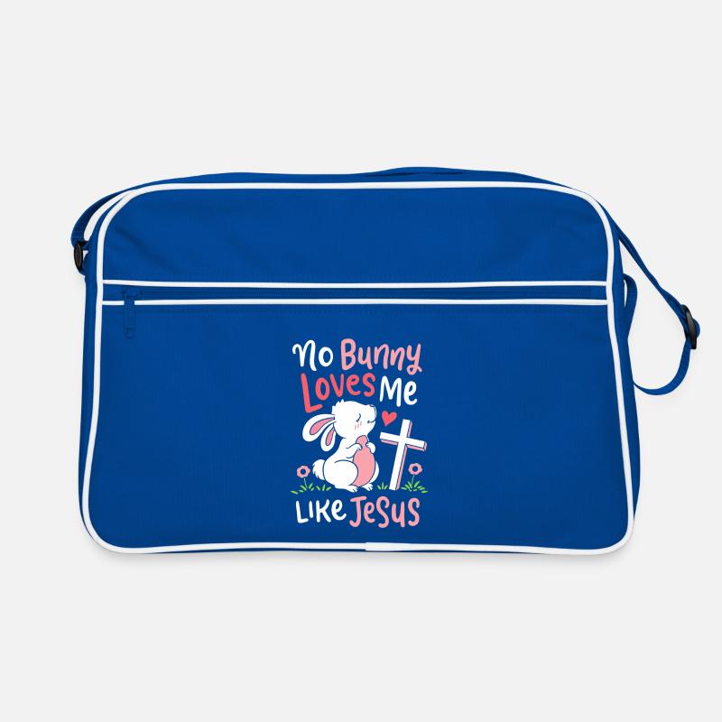 No Loves Me Like Jesus Cite Mignon dimanche de Pâques Sac Retro