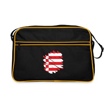 Bremen Flag Bremen Flag - Retro Bag - black/gold - Front