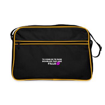 Doubler  - Sac Retro - noir/or - Devant