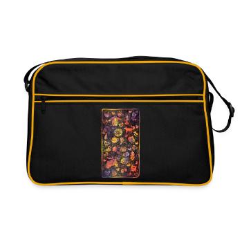 Hygge automne amour automne temps hyggelig cozzy orignal - Sac Retro - noir/or - Devant