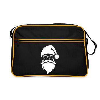 Masque de Portrait de tête de Père Noël - Sac Retro - noir/or - Devant