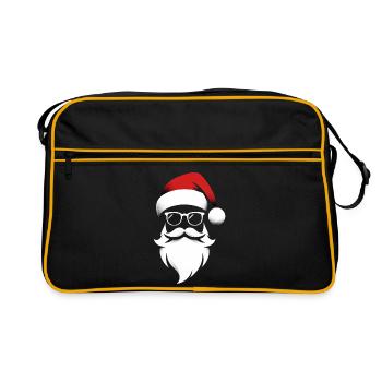 Masque de Portrait de tête de Père Noël - Sac Retro - noir/or - Devant