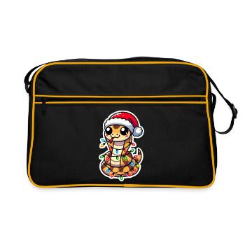 Christmas Snake Wrap - Retro Bag - black/gold - Front