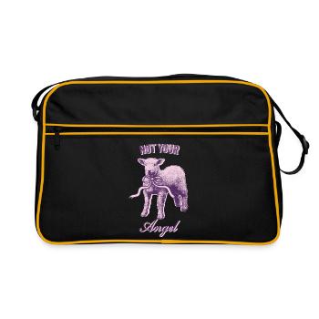 Aesthetic Lamb – Rebellious & Sweet - Retro Bag - black/gold - Front