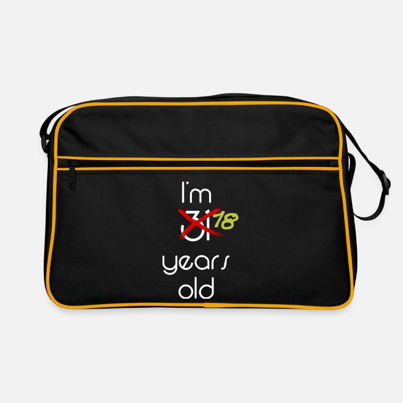 31 Jahre Feier Grafikstil Retro Tasche