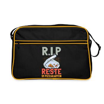 RIP - Leftovers in the pizza box - Retro Bag - black/gold - Front