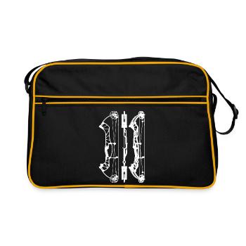 HoytConceptFX_PlansW - Retro Tasche - Schwarz/Gold - Vorne
