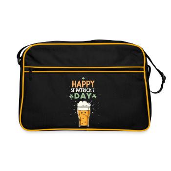 Pinte joyeuse Saint-Patrick - Sac Retro - noir/or - Devant