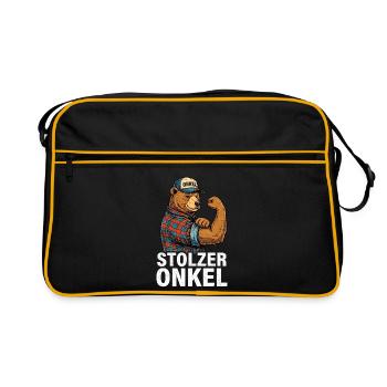 Oncle Ours Fier - Sac Retro - noir/or - Devant