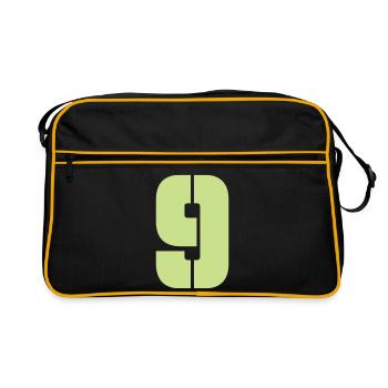 9 - Retro Bag - black/gold - Front