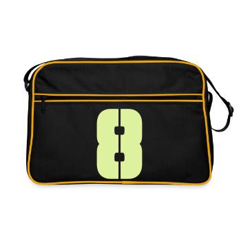8 - Retro Bag - black/gold - Front