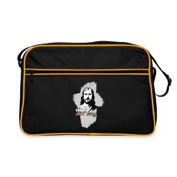Go to church... Jesus Christ. Pastor - Retro Bag - black/gold - Front