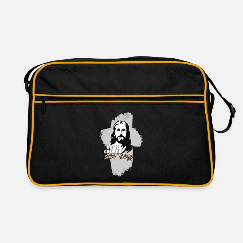 Allez à l’église... Mon Dieu. Pasteur Sac Retro