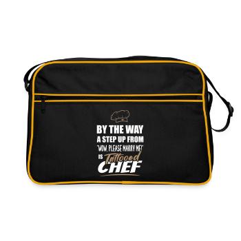Tattooed chef is the most attractive - Retro Bag - black/gold - Front
