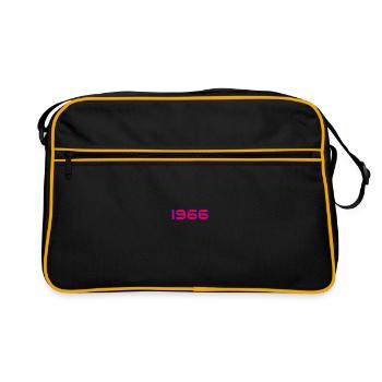 1966 Retro Neon Typography - Retro Bag - black/gold - Front