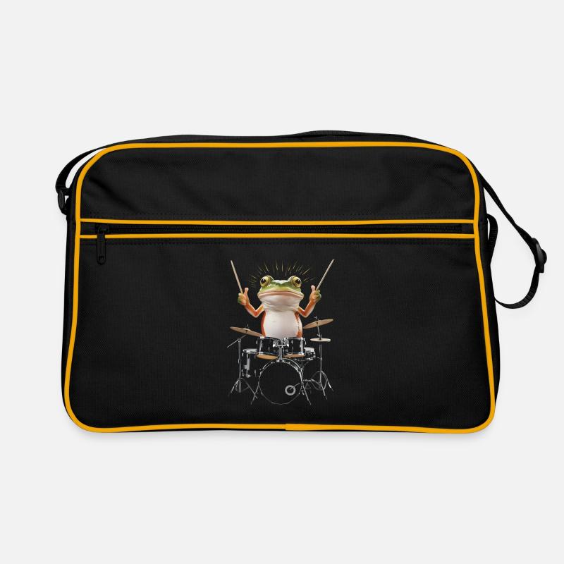 Frosch Schlagzeug Retro Tasche