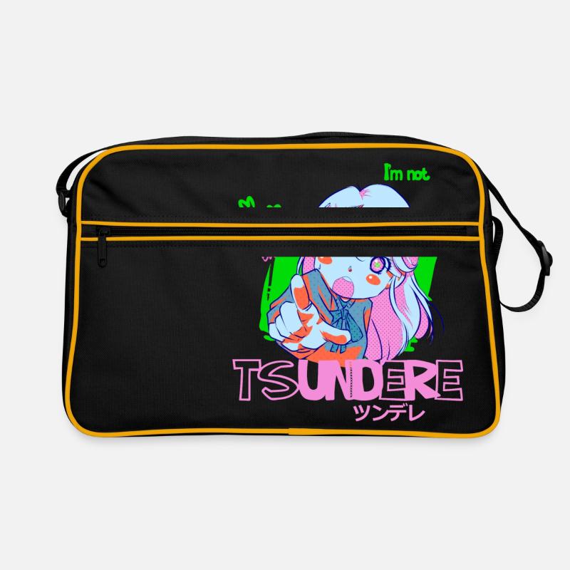 tsundere - Sac Retro - noir/or
