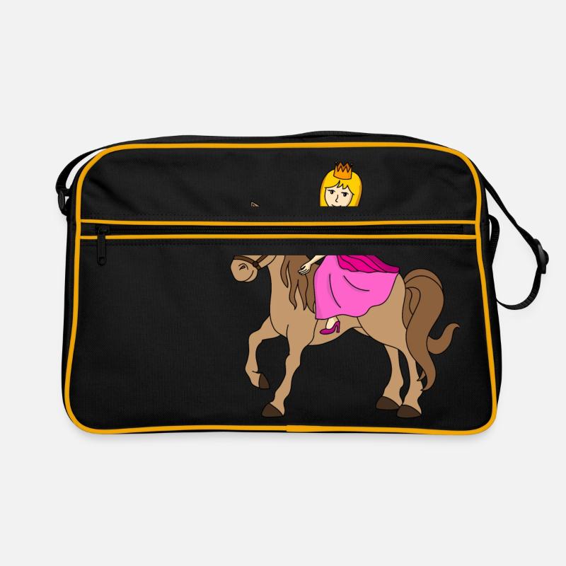 Cheval Princesse Fée Couronne Sac Retro