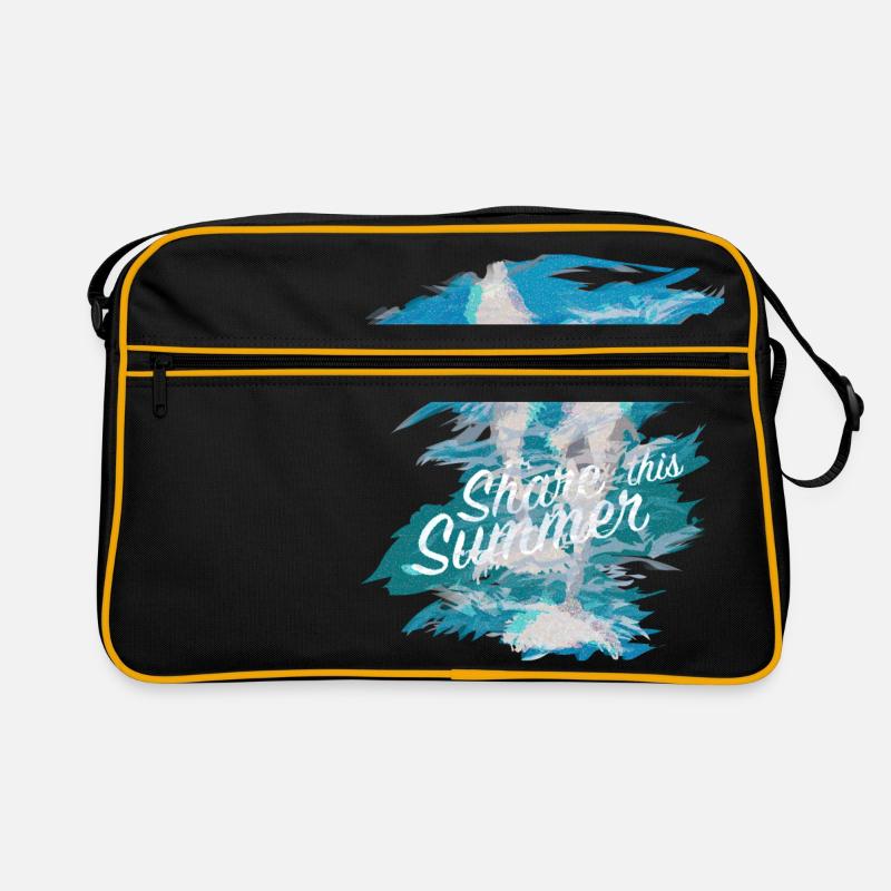 Delphine - Retro Tasche - Schwarz/Gold