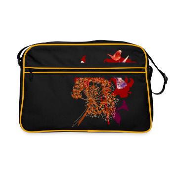 Butterflies - Retro Bag - black/gold - Front