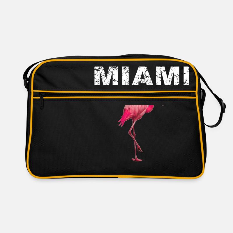 Miami Beach Flamingo Retro Tasche