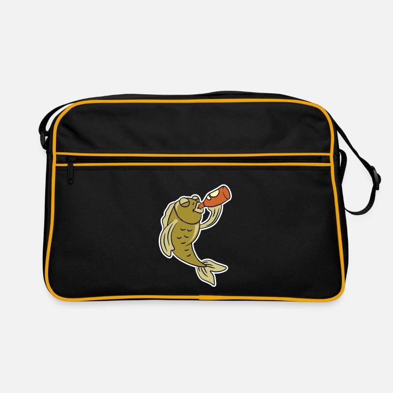 Fishing Beer Hobby Drinking Fish Birthday Gift Retro Bag