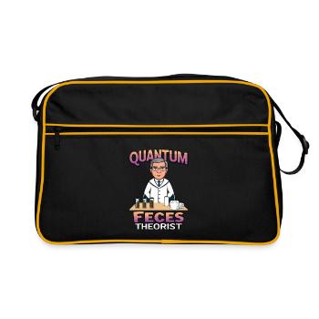 Quantum fecal theorists - Retro Bag - black/gold - Front