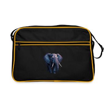 Elephant Africa - Retro Bag - black/gold - Front