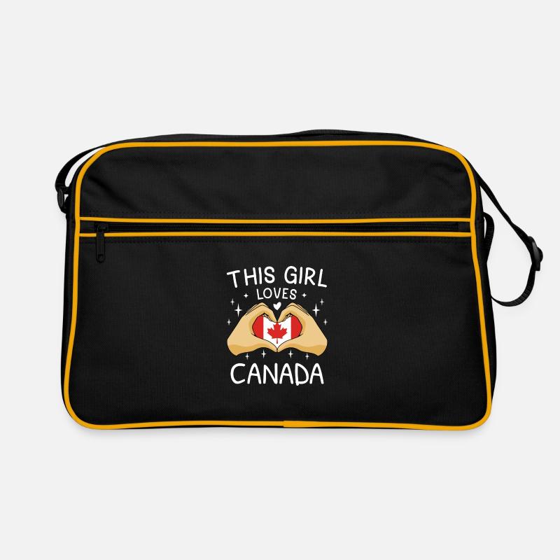 Drapeau du Canada Feuille d’érable Drapeau canadien Canada Sac Retro