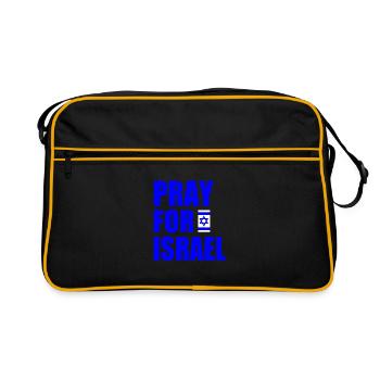 Pray for israel - Sac Retro - noir/or - Devant