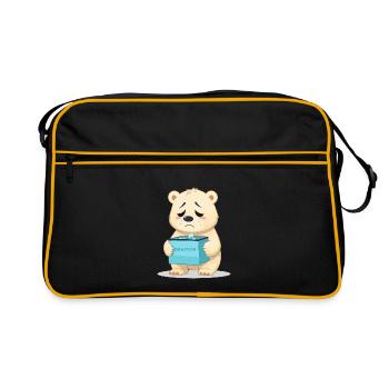 Sauver les ours polaires - Sac Retro - noir/or - Devant
