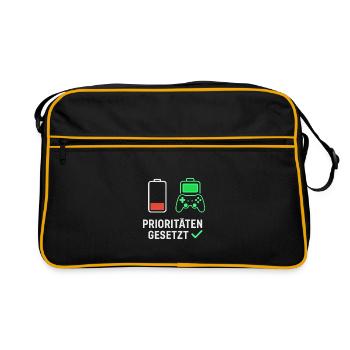 Conception de motivation de jeu pour les fans - Sac Retro - noir/or - Devant