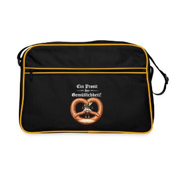 Un toast au confort ! - Sac Retro - noir/or - Devant