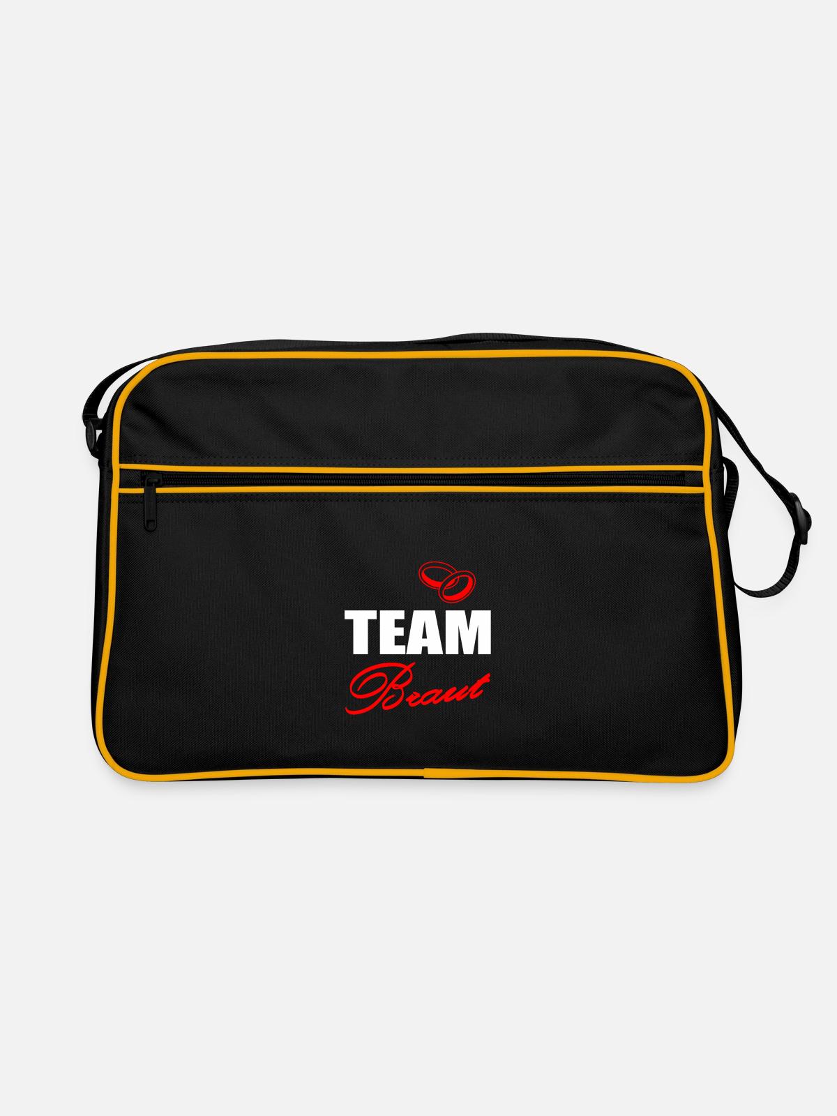 JGA - Retro Tasche - Schwarz/Gold - Vorne
