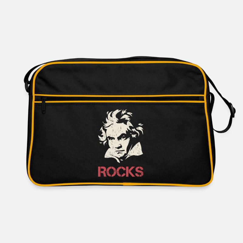 Ludwig van Beethoven Silhouette Rocks Gift Retro Bag