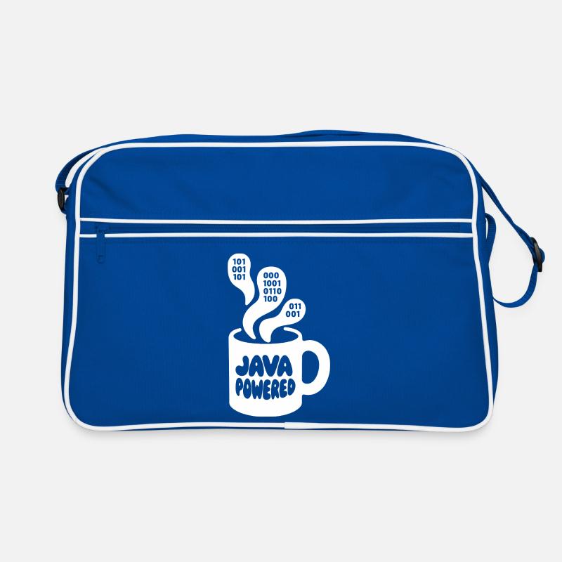 Java Powered Mug: Binary Steam Retro Tasche