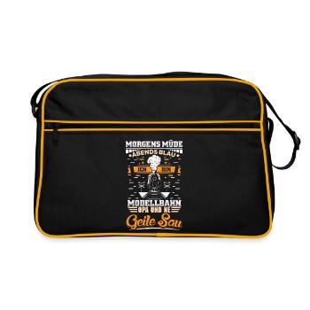 Model Railway Model Railway - Retro Bag - black/gold - Front