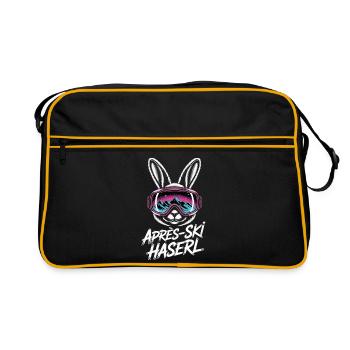 Après-ski bunny hut fun Skier ski bunny - Sac Retro - noir/or - Devant