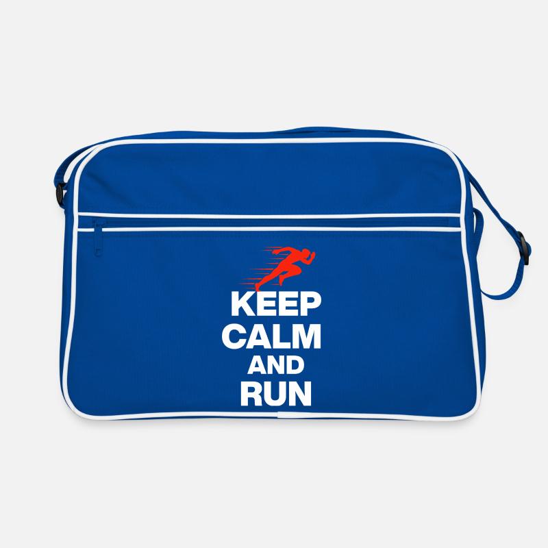 KEEP CALM AND RUN! Retro Tasche