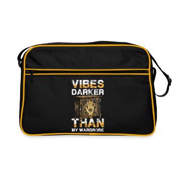 Vibes Darker Than My Wardrobe Okkult Goth Hamsa - Retro Bag - black/gold - Front
